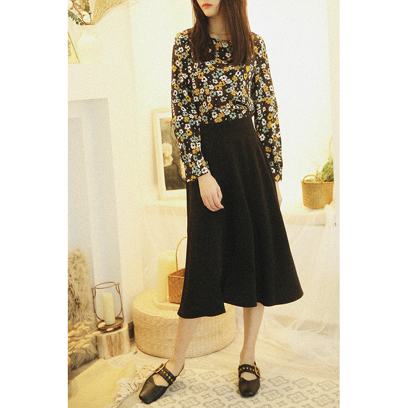 如意美衣 百搭高实穿 高腰显瘦大摆A字半裙迷笛裙春 通勤伞裙|msdalam kategori Butik wanita / wanita, skirt - dari Buy2taobao.com untuk memberikan perkhidmatan ejen Taobao profesional membeli