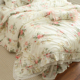韩式法式田园公主风-丽花庭院高支纯棉床裙款床上用品被套四件套