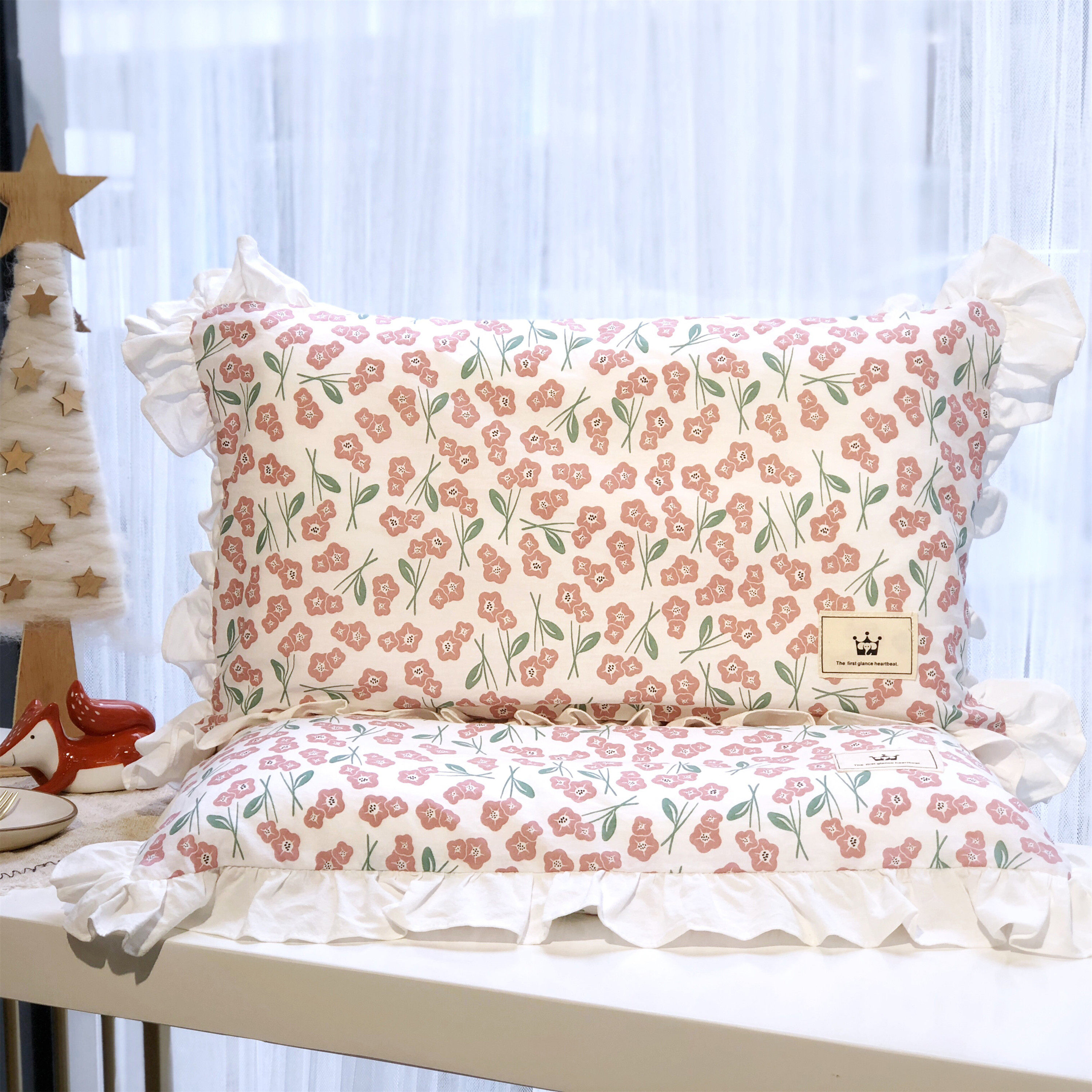 果小姐的美居铺的优惠券大全—全棉水洗棉儿童换洗枕套女童幼儿园单独