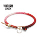VIXTORM正品渐变红手链 古琉璃珠 纯手工编织本命年马卡龙色红绳