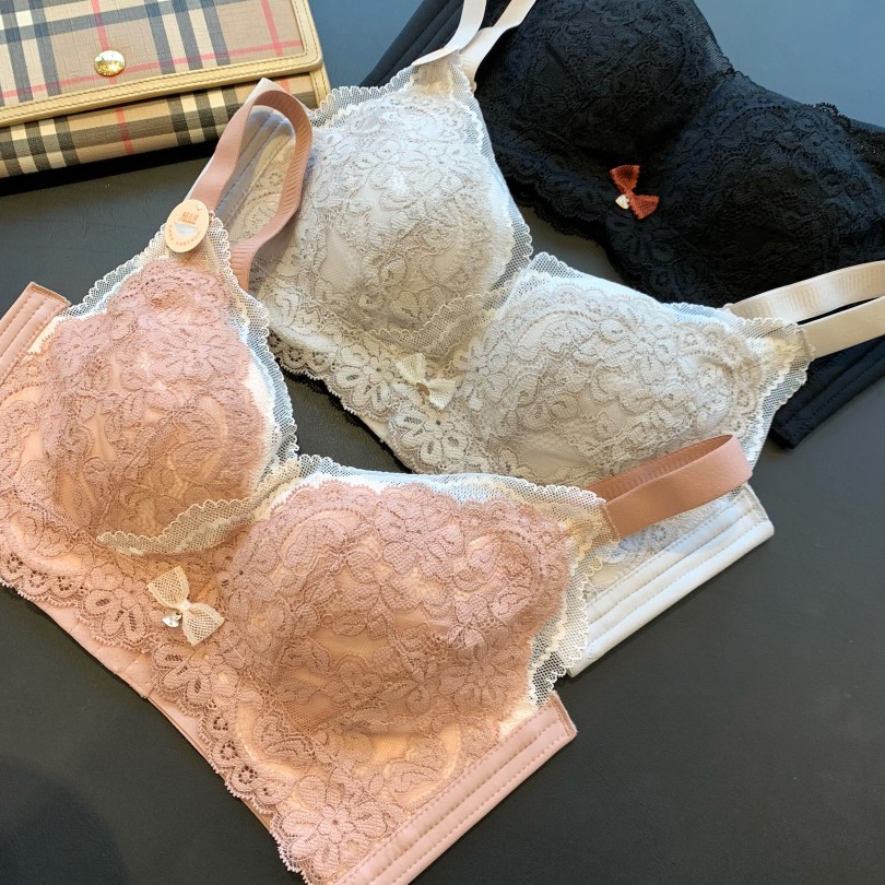 99凡写真丝文胸桑蚕丝性感蕾丝拼接女士内衣文胸天猫