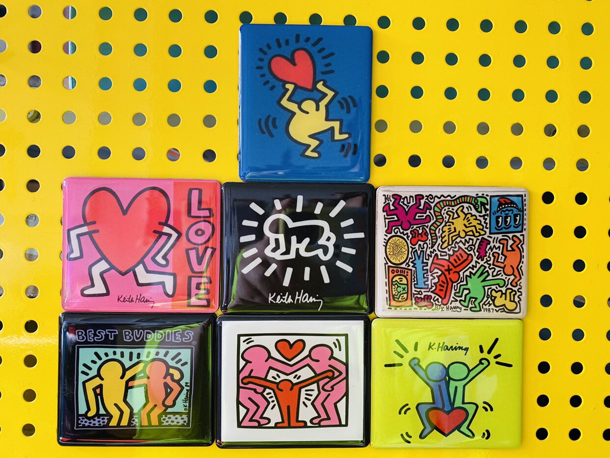 出口外贸潮牌凯斯哈林keithharing超大磁性冰箱贴(7款入)