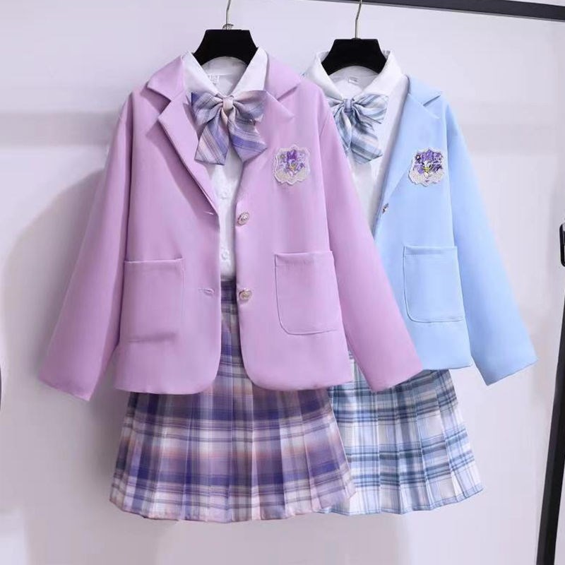 jk制服裙子女童秋季10岁儿童夏春天裙套装9小学生正版7学院风校