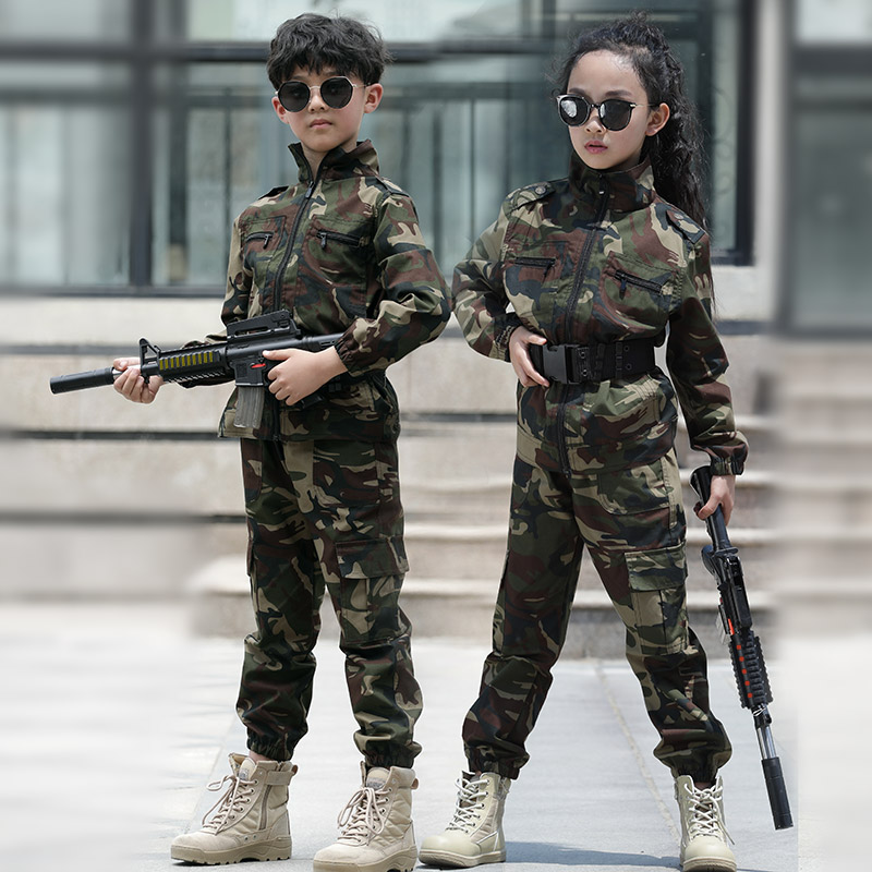 儿童迷彩服套装特种兵童装男女小孩小学生夏令营军训演出服军装秋
