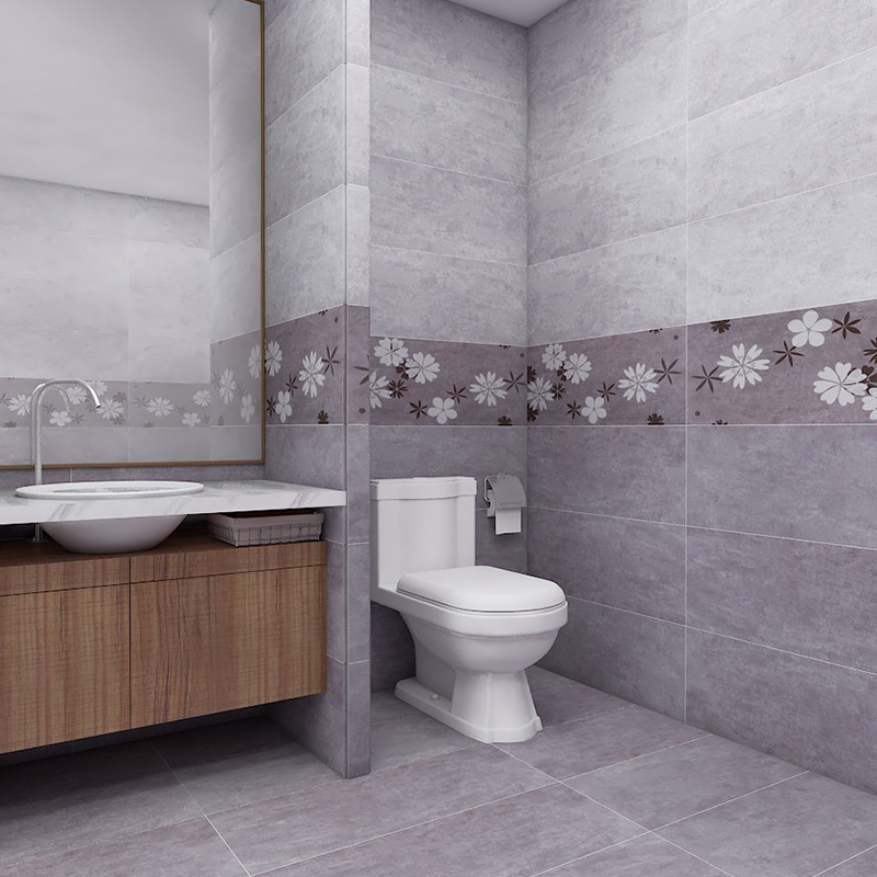 卫生间瓷砖墙砖300600mm 简约现代厨卫砖餐厅厕所水泥哑光墙面砖