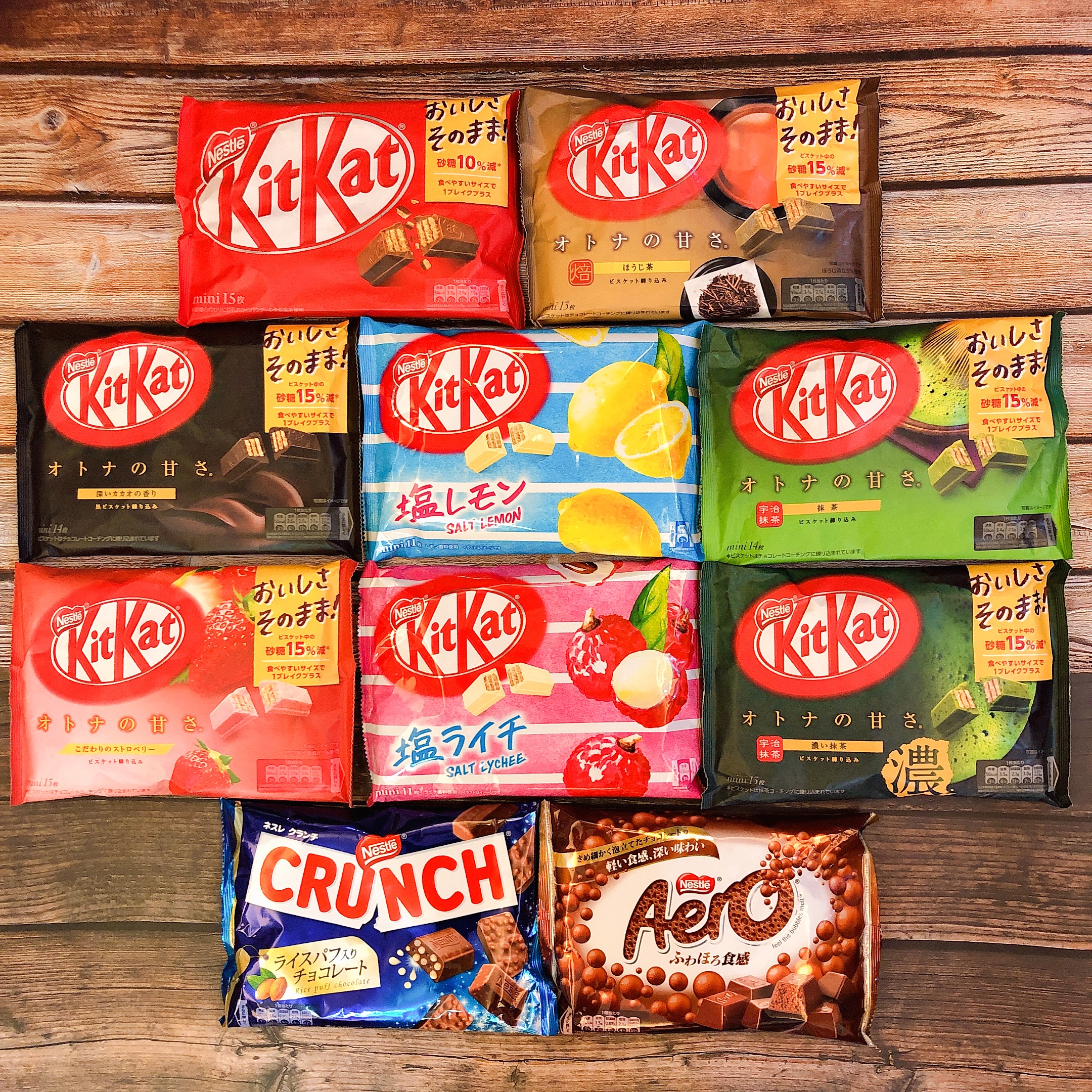 圣诞节日本进口雀巢kitkat浓抹茶草莓味威化巧克力宇治饼干袋包装