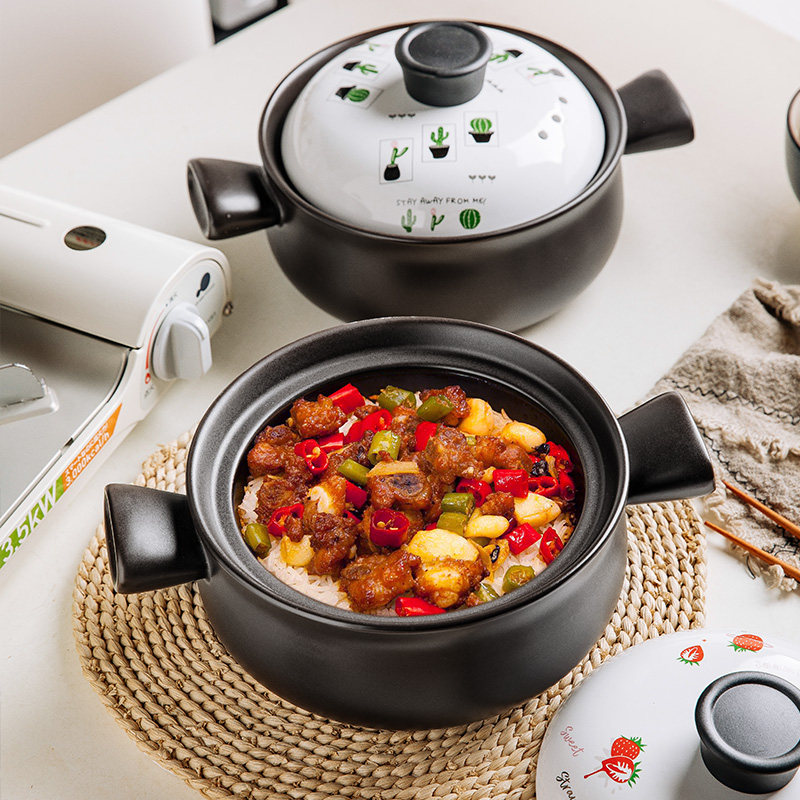 浅砂锅锅巴煲仔饭专用锅煤气灶家用燃气耐高温可干烧沙锅小15升