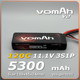 vomAh v2 锂电池 5300mah 11.1V 120C 3S1P G10护板+厚膜软包款