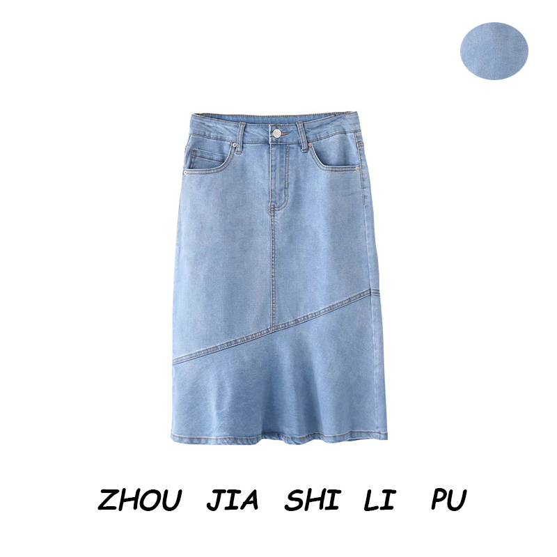牛仔鱼尾裙女2019春装新款高腰显瘦包臀裙子甜美气质半身裙|msdalam kategori Butik wanita / wanita, skirt - dari Buy2taobao.com untuk memberikan perkhidmatan ejen Taobao profesional membeli