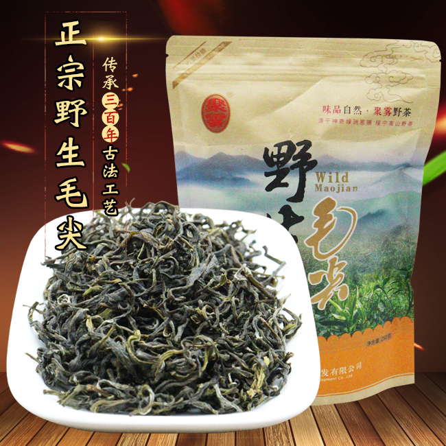 毛尖茶叶2023新茶特级绿茶云雾明前春茶炒青一芽一叶全芽散装袋装