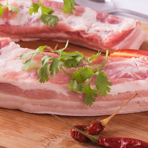 棒棰岛 生鲜猪五花新鲜冷冻排酸带皮五花肉生猪肉红烧肉1000g