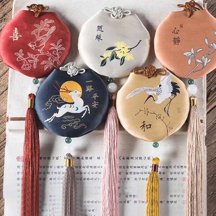 天然驱蚊香包 合香香囊楚香非遗文创 专柜刺绣香品 端午礼品送礼