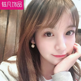 耳夹无耳洞女长款简约超仙球形耳坠韩国百搭无孔防痛耳环气质耳饰