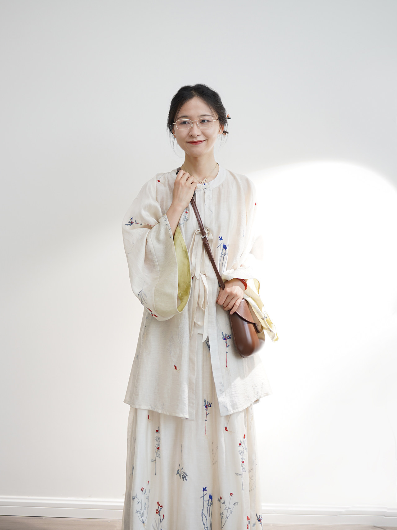 【小满】赵氏汉服春夏天丝绣花清新日常明制圆领对襟大袖衫中长衫