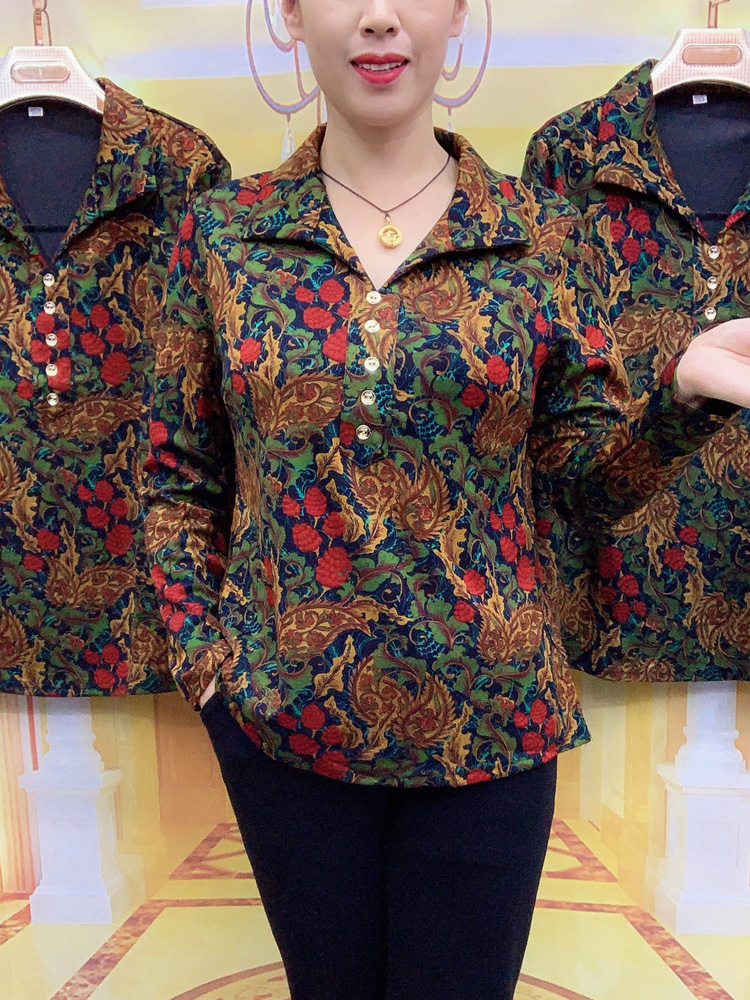 女时尚花衫宽松