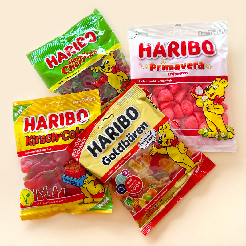 haribo哈瑞宝进口橡皮糖新款小熊混装糖果水果德国儿童软糖零食