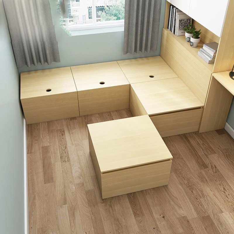 热销家具房间_现代简约榻榻米床衣柜一体定做塌塌米床柜小房间榻榻米