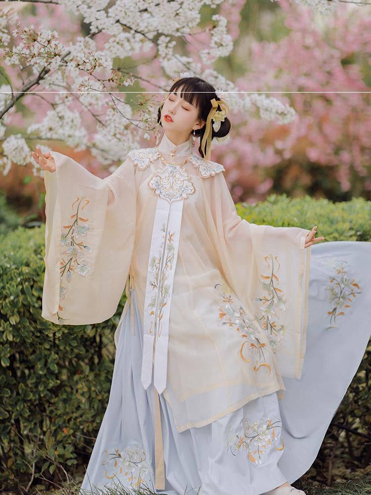 襦裙海棠公主裙兰若庭汉服齐腰广袖莺啼古装cosplay女装