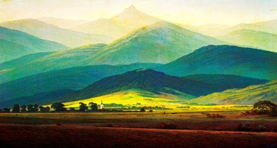 新款印花法国正品dmc十字绣名画风景画巨人山十字绣套件