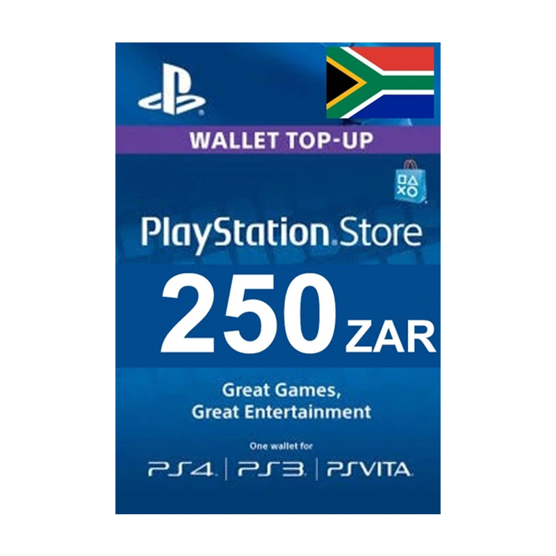 PlayStation Network Gift Card 250 ZAR PSN South African 南非