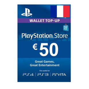 法国PSN充值卡50欧元 PSN Card EUR50 (FR) PS5 PS4 PSV PSP