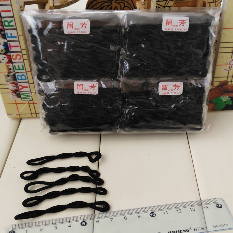Japan Korea Edition Toil rubber string black Hairpin Hair rope Headdress Elastic Primer Tousheng Leather sheath Dichotomanthes Hairdressingin the Accessories/Fashion Jewelry, Hair Accessories category - from Buy2taobao.com to provide professional Taobao agent buy service
