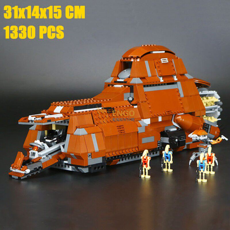 兼容乐高星球大战7662联合运输坦克贸易联盟mtt拼装中国积木05069