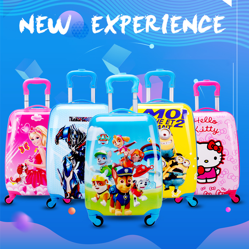 children Draw bar box Universal wheel baby suitcase student lovely Cartoon Eggshell trunk Drag boxes 18 inchin the Toy/Childs/Puzzle/Building block/Model , Bags for children/Backpack/Bags , Trolley bag category - from Buy2taobao.com to provide professional Taobao agent buy service