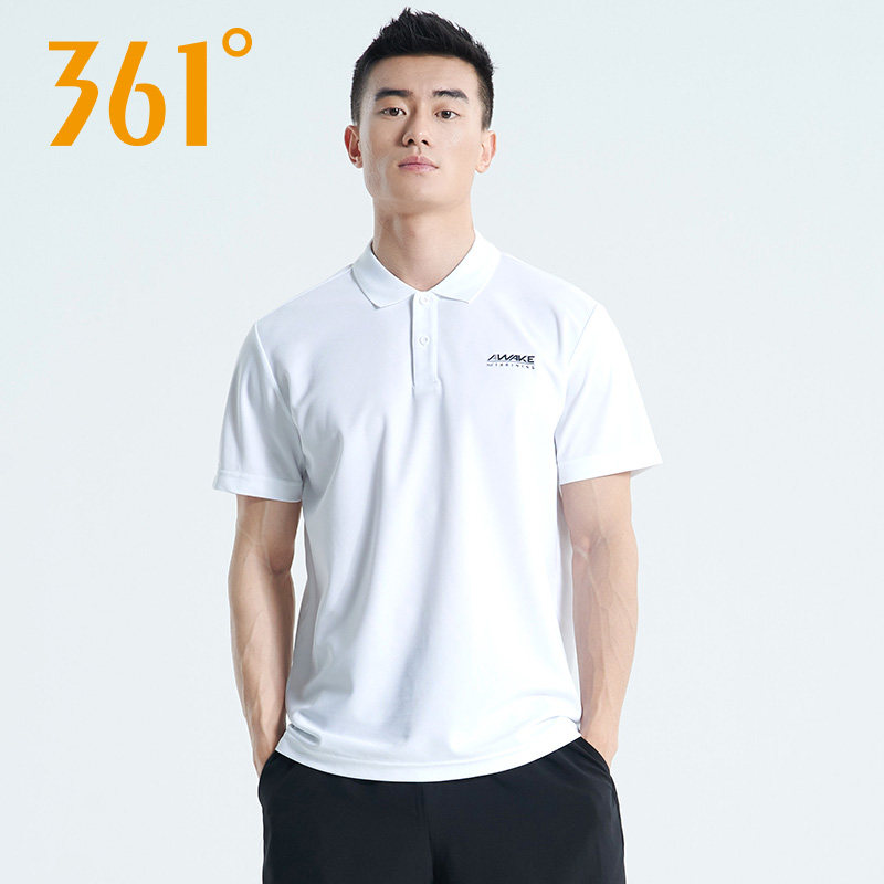 361运动t恤男2022夏季新款翻领透气短袖361度男子休闲宽松polo衫