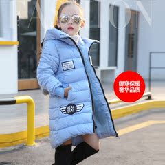 女童冬装外套2016新款韩版中长款棉袄中大童冬季加厚保暖羽绒棉衣