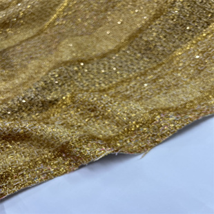 欧美混纺金色织亮丝条纹粗花呢布料宽150厘米重700克