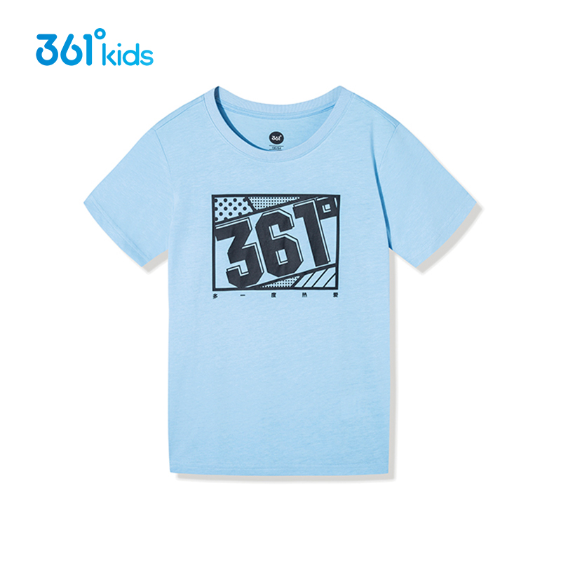 361男童短袖t恤纯棉儿童夏装上衣夏季薄款中大童小学生361度童装