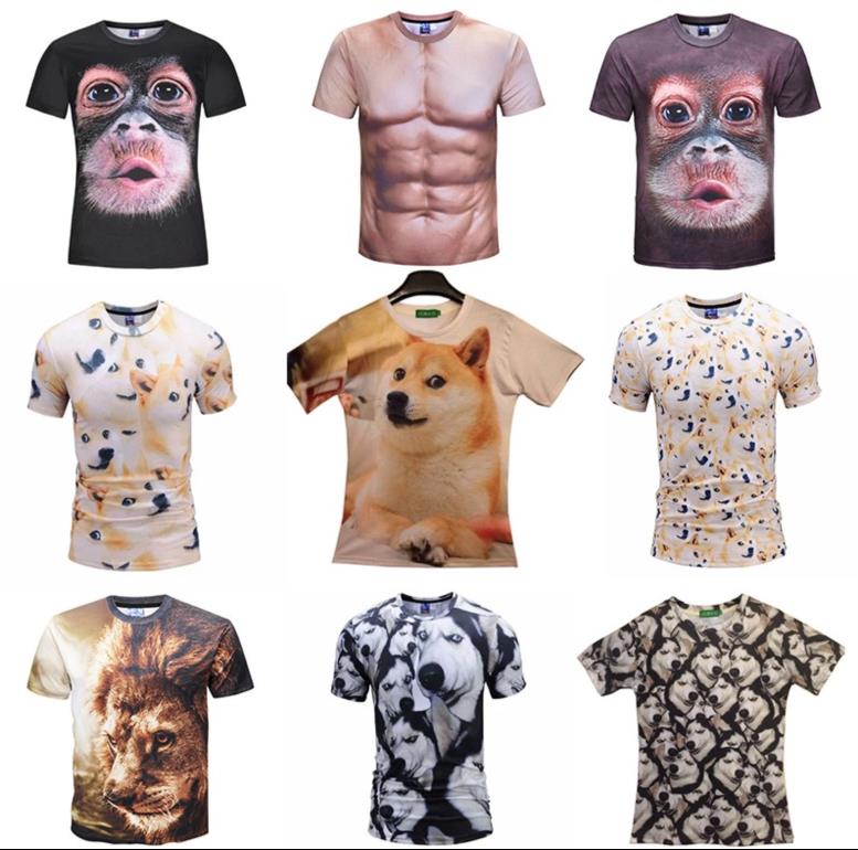 Ladies Men's Bodybuilding Muscular T-shirt lovers Summer wear young suit clothes three-dimensional behind Funny summerin the Men's clothing, T-shirt category - from Buy2taobao.com to provide professional Taobao agent buy service