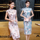 老上海新式真丝旗袍中长款夏季年轻款少女改良连衣裙日常小清新