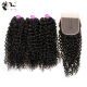 Human Hair bundles kinky curly hair extensions假发发帘套装