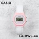 卡西欧手表女CASIO LA-11WL-7A 白色粉框小方表学生防水电子表