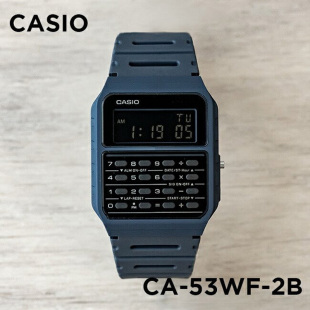 卡西欧手表CASIO CA-53WF-2B 绝命毒师 兰色反显电子计算器防水表