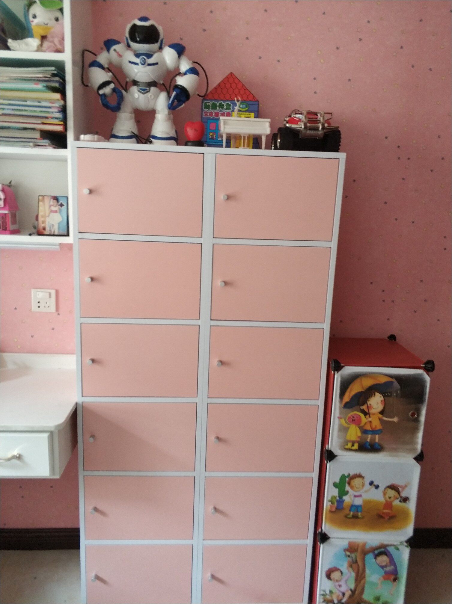 包邮简易柜子储物柜收纳柜书柜带门带锁小柜子书柜资料柜文件柜子