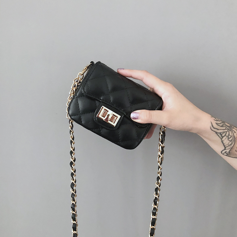 Little bag 2018 new pattern ins Ultra-fire Mini Diamond pattern chain bag Versatile girl One shoulder Inclined shoulder bagin the Leather/Lady bags/Men's bag, Ms. bags category - from Buy2taobao.com to provide professional Taobao agent buy service