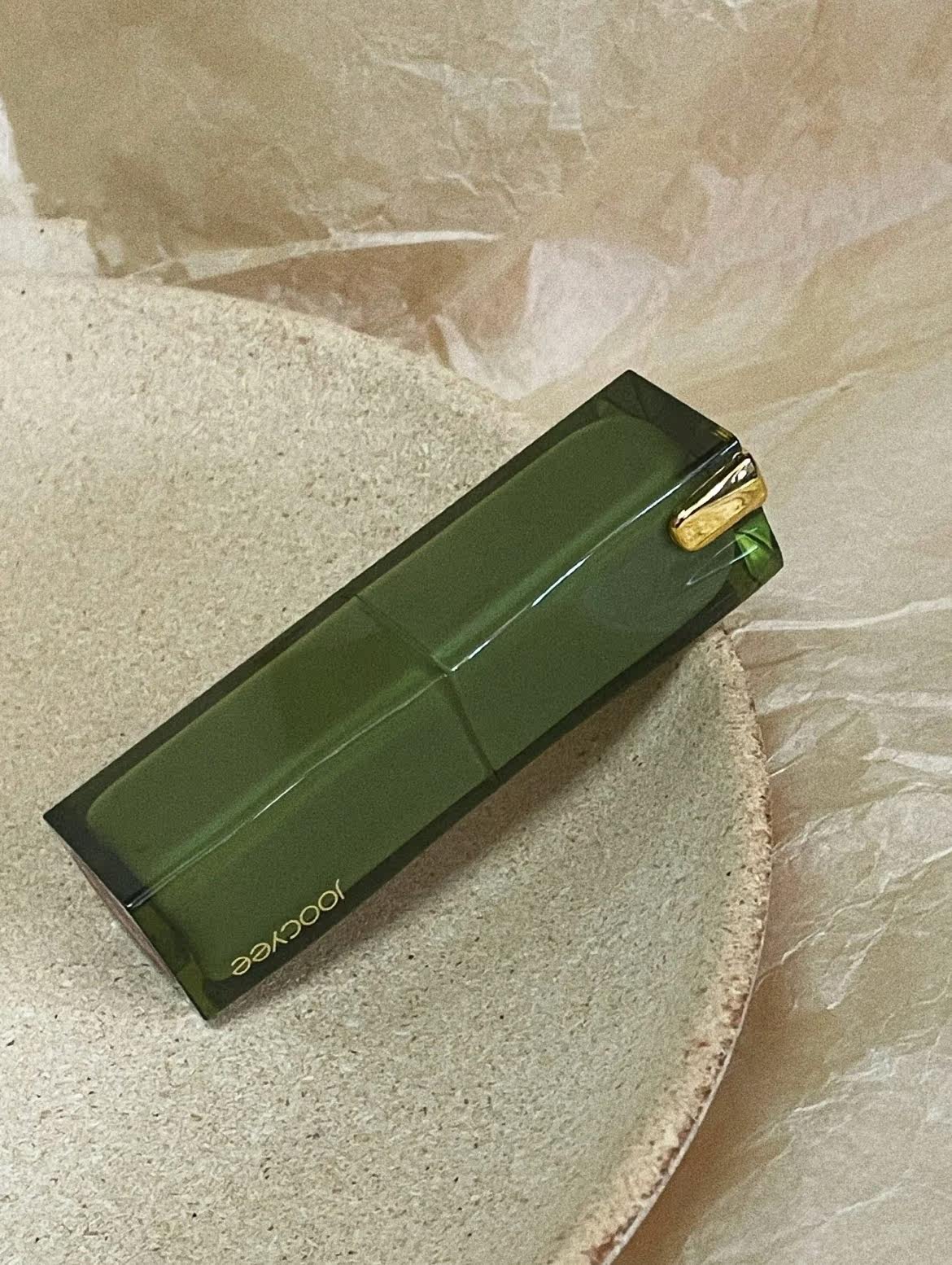 joocyee酵色复古绿色口红202炭烤沉木抹茶太妃糖