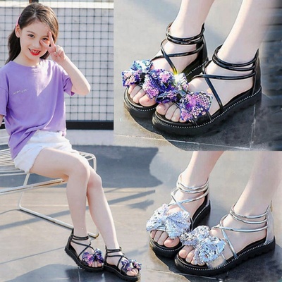 女童凉鞋2020新款夏儿童中大童女童凉鞋小学生小女孩韩版公主凉鞋