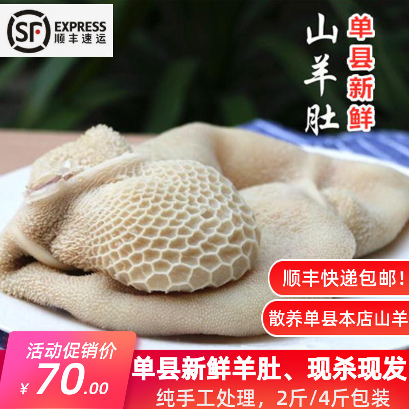一折山羊_单县山羊羊肚新鲜本地山羊肚羊胃肚子羊杂烧烤火锅煲汤食材2