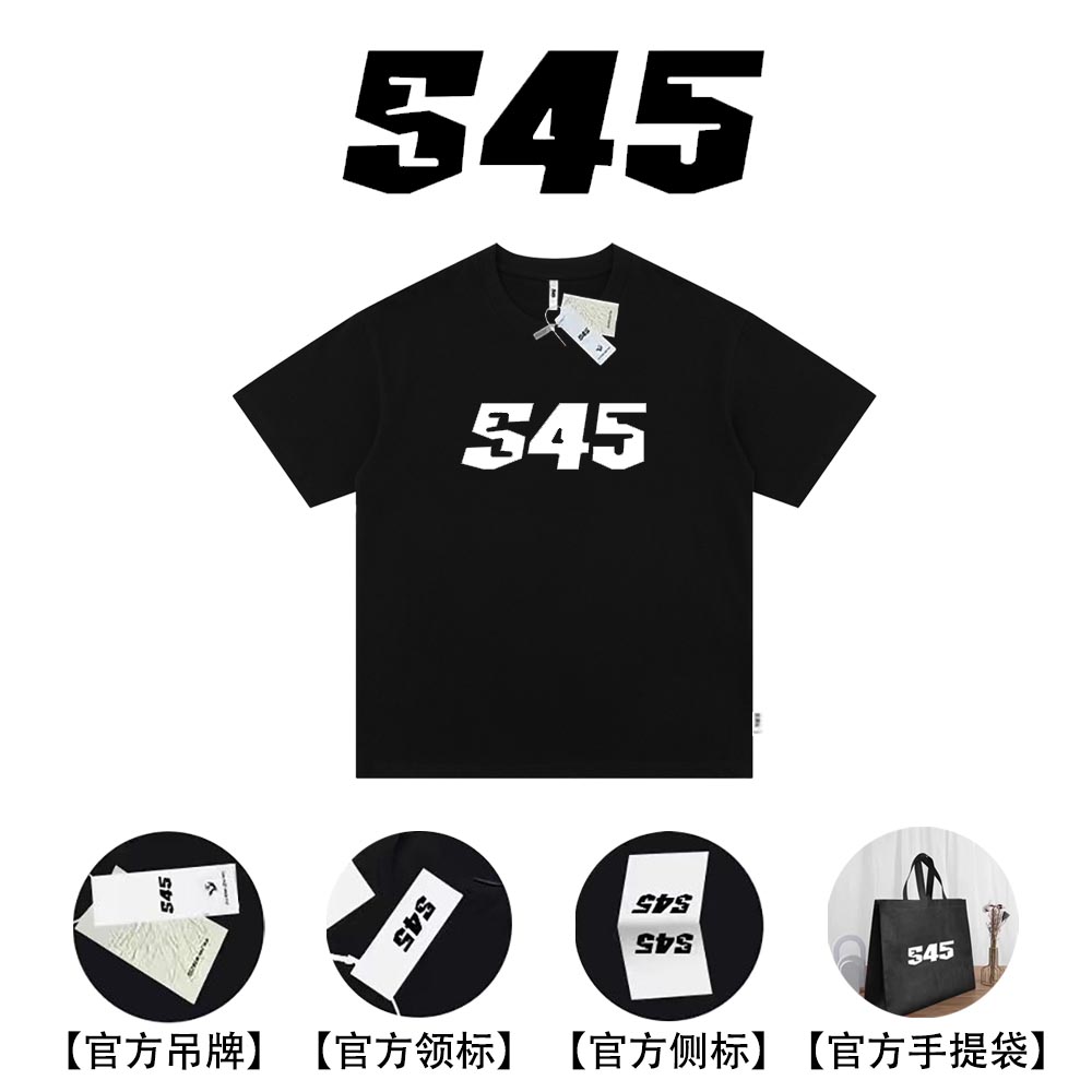 S45新款潮流基础印花圆领纯棉短袖