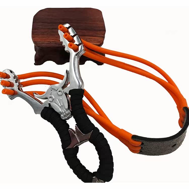 精准弓箭弹弓器架钢珠圆皮筋禁止弓弩不锈钢玩具成人瞄准勿打个性_不