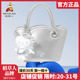 稻草人包包女包2025新款手提包菜篮子银色包包可爱单肩斜挎包正品