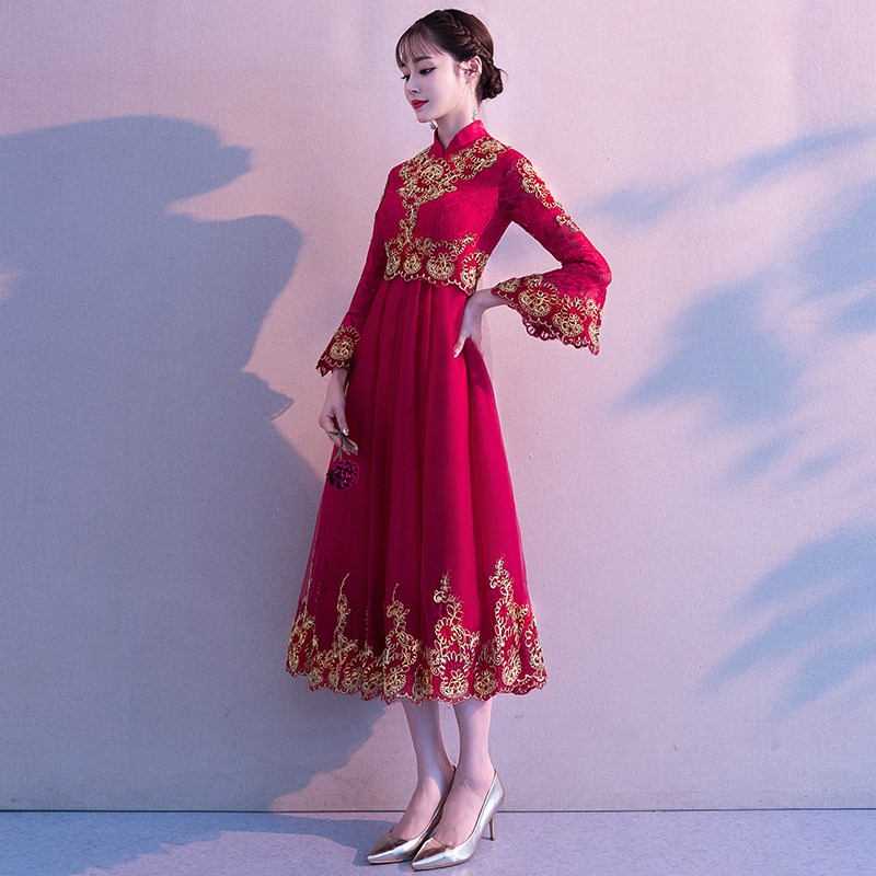礼服结婚敬酒婚纱新娘遮肚中国风孕妇性感显瘦优雅晚礼服婚宴婚礼|ruв категории Женская одежда, Cвадебные платья, платье/вечернее платье - от Buy2taobao.com для оказания профессиональной услуги покупки агента Taobao