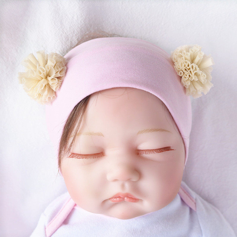 婴儿发带护囟门宽带子韩国球球粉色宝宝发箍新生儿护脑门纯棉头带