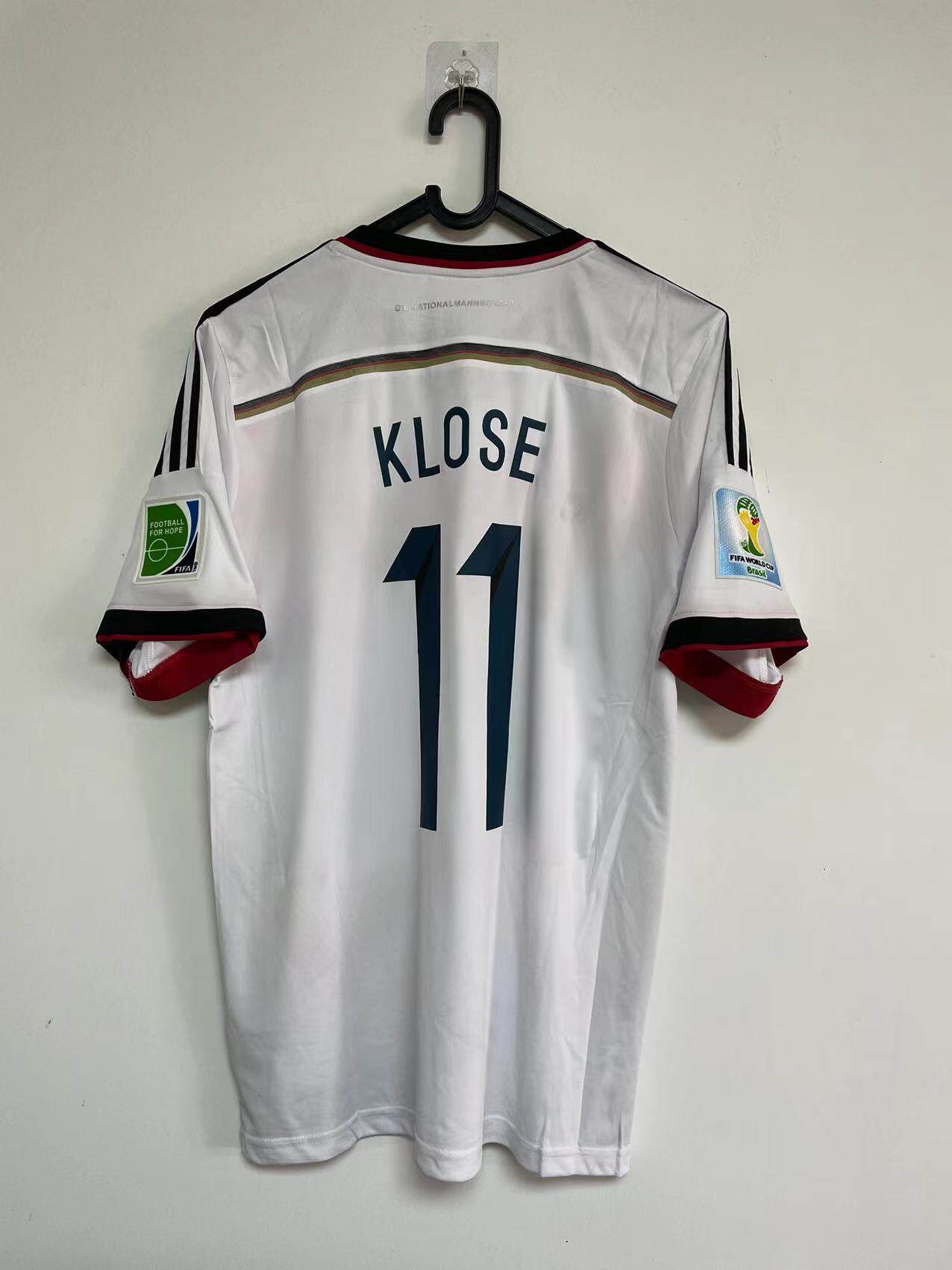 经典复古2014世界杯德国球衣11号克洛泽13号穆勒足球服