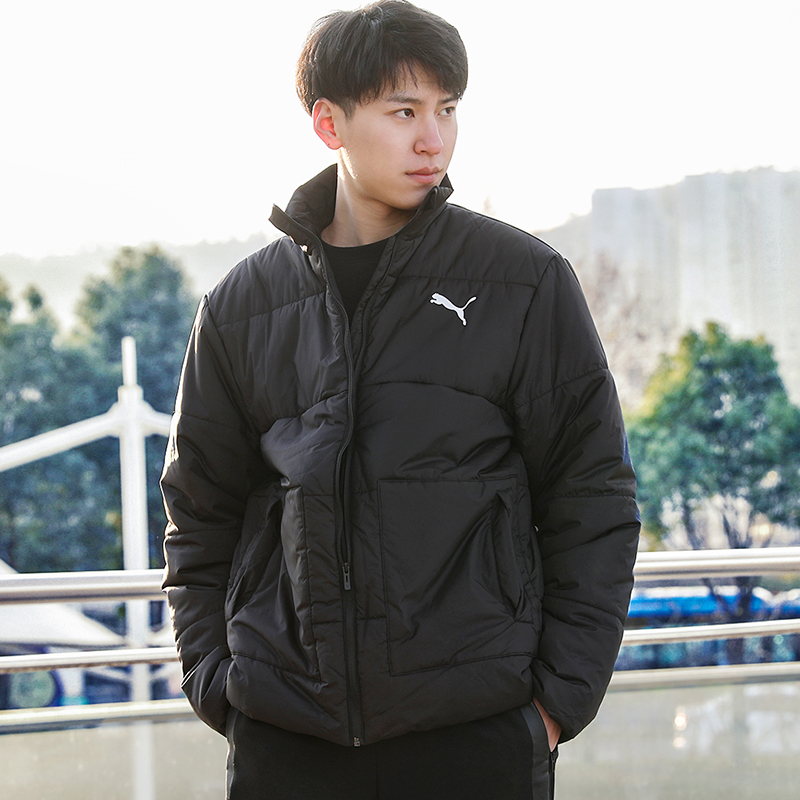 puma彪马羽绒服男官方旗舰2021冬季新款中长款运动服保暖棉衣外套