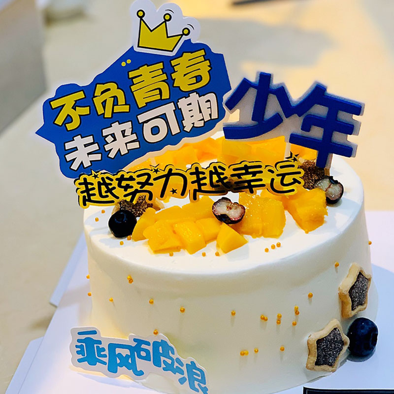 少年生日蛋糕图片大全图片